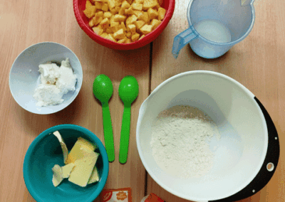 Backen in der Krippe in unserer Kita Am Bärenstein