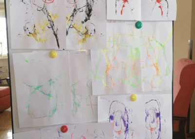 Tagespflege Oelsnitz - Kunst mit einfachen Mitteln
