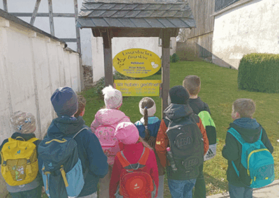 Kita Kleeblatt - Wanderung der Hortkinder zum Ziegenhof nach Langenbach
