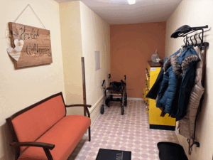 zweckmäßige Garderobe