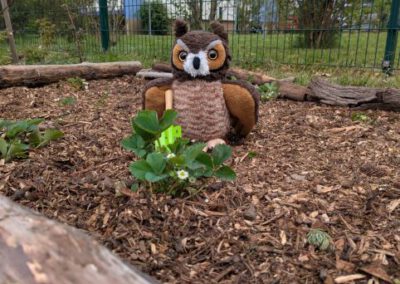 Kita Sonnenschein - Maskottchen Fritzi im Naschgarten